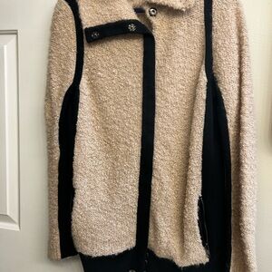 Sparrow Black and Cream Teddy Jacket from Anthropologie